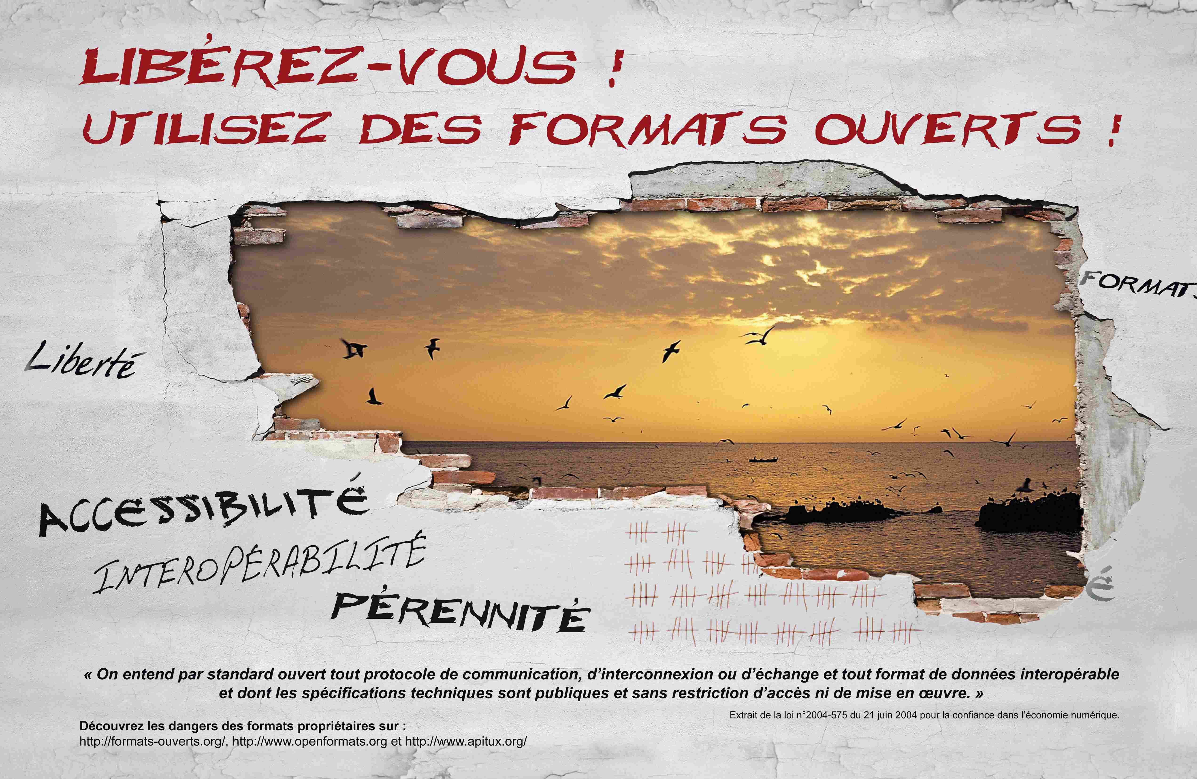Poster Formats Ouverts Linux Pratique Essentiel n°7